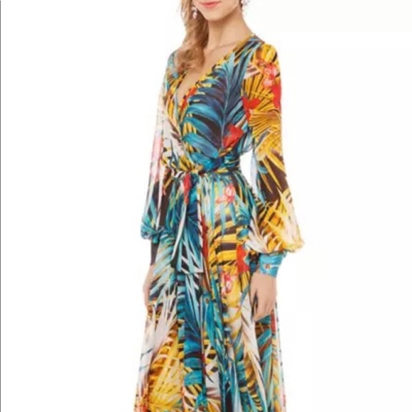 Flowing Tropical Dress